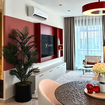 Qoople Excellence B55 Designer Duplex By The Sea Apartman Alanya