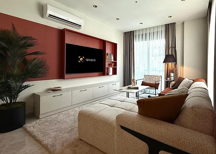 Qoople Excellence B55 Designer Duplex By The Sea شقة